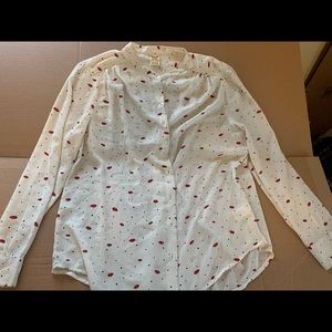 Kiss print blouse